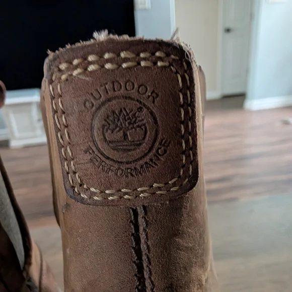 Timberland Brown Leather Boots Womens Size 6 - Picture 5 of 6